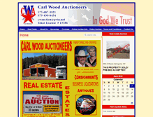Tablet Screenshot of carlwoodauctioneers.com